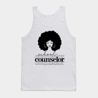 Black School Counselor- National School Counseling Week Tank Top